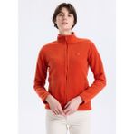 Discovery Expedition D5WL-SWT3303 Kiremit Dik Yaka Basic Düz Kadın Polar Sweatshırt - XS