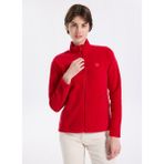 Discovery Expedition D5WL-SWT3303 Kırmızı Dik Yaka Basic Düz Kadın Polar Sweatshırt - XS