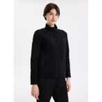 Discovery Expedition D5WL-SWT3303 Siyah Dik Yaka Basic Düz Kadın Polar Sweatshırt - M