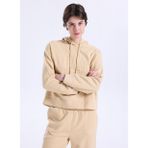 Discovery Expedition D5WL-SWT3505 Bej Kadın Kapüşon Relaxed Nakışlı Sweatshirt