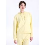 Discovery Expedition D5WL-SWT3570 Sarı Kadın Kapüşon Relaxed Baskılı Sweatshirt