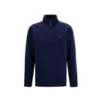 Discovery Expedition D5Wm-Swt3300 Fermuarlı Yaka Basic Düz Erkek Polar Sweatshırt, Lacivert, 2Xl