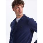 Discovery Expedition D5Wm-Swt3300 Fermuarlı Yaka Basic Düz Erkek Polar Sweatshırt, Lacivert, 3Xl