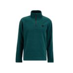 Discovery Expedition D5WM-SWT3300 Koyu Yeşil Fermuarlı Yaka Basic Düz Erkek Polar Sweatshırt - XL
