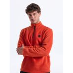 Discovery Expedition D5WM-SWT3300 Turuncu Fermuarlı Basic Erkek Polar Sweatshırt