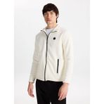 Discovery Expedition D5WM-SWT3301 Beyaz Dik Basic Erkek Polar Sweatshırt
