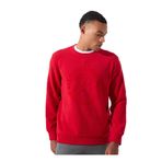 Discovery Expedition D5WM-SWT3872 Bisiklet Yaka Relaxed Baskılı Sweatshirt, L, 5003276425, Kırmızı, erkek