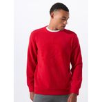 Discovery Expedition D5WM-SWT3872 Bisiklet Yaka Relaxed Baskılı Sweatshırt, XL, 5003276425, Kırmızı, erkek