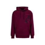 Discovery Expedition D5WM-SWT3881 Kapüşon Yaka Relaxed Baskılı Sweatshırt, XL, 5003276510, Bordo, erkek