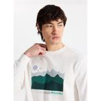 Discovery Expedition D5WM-SWT3882 Kırık Beyaz Bisiklet Yaka Relaxed Baskılı Sweatshırt, 2XL, 5003276477, Kırık Beyaz, erkek