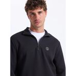 Discovery Expedition D5WM-SWT3986 Dik Yaka Relaxed Düz Sweatshırt, 2XL, 5003276465, Siyah, erkek