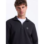 Discovery Expedition D5WM-SWT3986 Siyah Erkek Dik Relaxed Sweatshirt