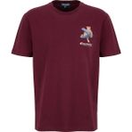 Discovery Expedition D6SM-TST3680 Bordo Bisiklet Yaka Relaxed Düz Erkek T-Shirt - 2XL