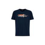 Discovery Expedition D6SM-TST3705 Lacivert Bisiklet Yaka Relaxed Baskılı Erkek T-Shirt