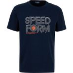 Discovery Expedition D6SM-TST3706 Lacivert Bisiklet Relaxed Baskılı Erkek T-Shirt - 2XL