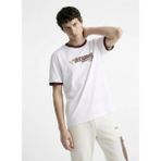 Discovery Expedition D6SM-TST3709 Kırık Beyaz Bisiklet Relaxed Baskılı Erkek T-Shirt - 2XL