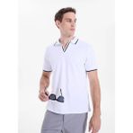 Discovery Expedition D6SM-TST3720 Beyaz Erkek Polo T-Shirt - 2XL