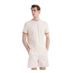 Discovery Expedition D6Sm-Tst3727 Bisiklet Yaka Relaxed Düz T-Shirt, S, 5003330424, Krem, Erkek