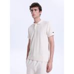 Discovery Expedition D6SM-TST3728 Krem Relaxed Düz Erkek Polo T-Shirt - XL