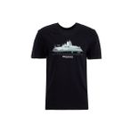 Discovery Expedition D6SM-TST3738 Siyah Bisiklet Yaka Relaxed Baskılı Erkek T-Shirt