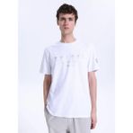 Discovery Expedition D6SM-TST3742 Beyaz Bisiklet Yaka Relaxed Baskılı Erkek T-Shirt