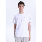 Discovery Expedition D6SM-TST3742 Beyaz Bisiklet Yaka Relaxed Fit Erkek T-Shirt