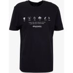 Discovery Expedition D6SM-TST3742 Siyah Bisiklet Relaxed Baskılı Erkek T-Shirt - 2XL