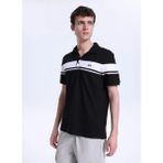 Discovery Expedition D6SM-TST3748 Siyah Relaxed Düz Erkek Polo T-Shirt - XL