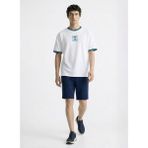 Discovery Expedition D6SM-TST3752 Beyaz Bisiklet Yaka Relaxed Düz Erkek T-Shirt - 2XL