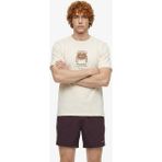 Discovery Expedition D6SM-TST3763 Kırık Beyaz Bisiklet Yaka Relaxed Baskılı Erkek T-Shirt - XL