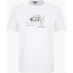 Discovery Expedition D6SM-TST3772 Kırık Beyaz Bisiklet Yaka Relaxed Baskılı Erkek T-Shirt - 2XL