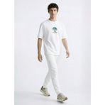 Discovery Expedition D6SM-TST3778 Beyaz Bisiklet Yaka Relaxed Baskılı Erkek T-Shirt