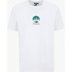 Discovery Expedition D6SM-TST3778 Kırık Beyaz Bisiklet Yaka Relaxed Baskılı Erkek T-Shirt