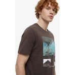 Discovery Expedition D6SM-TST3780 Kahve Bisiklet Yaka Relaxed Baskılı Erkek T-Shirt - 2XL