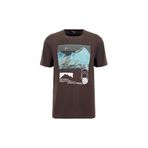 Discovery Expedition D6Sm-Tst3780 Kahve Bisiklet Yaka Relaxed Baskılı T-Shirt, M, 5003330115, Kahverengi, Erkek
