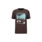 Discovery Expedition D6Sm-Tst3780 Kahve Bisiklet Yaka Relaxed Baskılı T-Shirt, S, 5003330115, Kahverengi, Erkek
