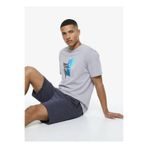 Discovery Expedition D6SM-TST3781 Gri Bisiklet Yaka Relaxed Fit Erkek T-Shirt