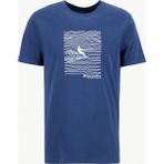 Discovery Expedition D6SM-TST3785 Indigo Bisiklet Yaka Relaxed Baskılı Erkek T-Shirt - İndigo - 2XL