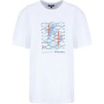 Discovery Expedition D6SM-TST3788 Beyaz Bisiklet Yaka Relaxed Baskılı Erkek T-Shirt - 2XL