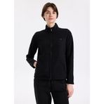 Discovery Expedition Dik Yaka Basic Düz Polar Sweatshirt, XS, 5003264354, Siyah, kadın
