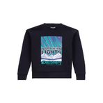 DISCOVERY Expedition Erkek Çocuk Sweatshirt, Northern Lights Baskılı, 7-8 Yaş, 7-8 Yıl, D5WB-SWT3019, Siyah, erkek-çocuk