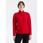 Discovery Expedition Fermuarlı Yaka Basic Polar Sweatshirt, M, 5003264356, Kırmızı, Kadın