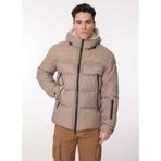 Discovery Expedition Kapüşon Yaka Basic Kapitone Mont, XL, 5003039981, Bej, Erkek