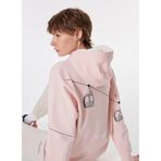 DISCOVERY Expedition Kapüşonlu Baskılı Sweatshirt Açık Pembe, L, D4WL-SWT3001, Açık Pembe, kadın
