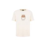 Discovery Expedition Kırık Beyaz Bisiklet Yaka Relaxed Baskılı T-Shirt, XL, 5003330049, Kırık Beyaz, Erkek