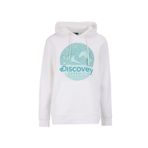 Discovery Expedition Kırık Beyaz Kapüşon Yaka Relaxed Fit Baskılı Sweatshirt, L, 5003162310, Kırık Beyaz, erkek