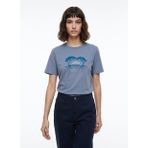 Discovery Expedition Mavi Unisex Bisiklet Yaka Baskılı T-Shirt D6SU-TST3100