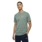 Discovery Expedition Nil Yeşili Bisiklet Yaka Relaxed Baskılı T-Shirt, L, 5003330121, Yeşil, Erkek