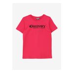 Discovery Expedition Rogers Gırl Pembe Kız Çocuk Bisiklet Yaka Baskılı T-Shirt
