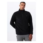 Discovery Expedition Siyah Erkek Fermuarlı Yaka Basic Fit Polar Sweatshırt D5WM-SWT3300